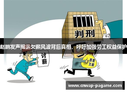 赵鹏发声揭露欠薪风波背后真相,呼吁加强劳工权益保护 赵鹏发声揭露欠薪风波背后真相,呼吁加强劳工权益保护